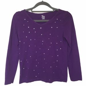 Est. 1989 Place Long Sleeve Bedazzled Shirt Size Large